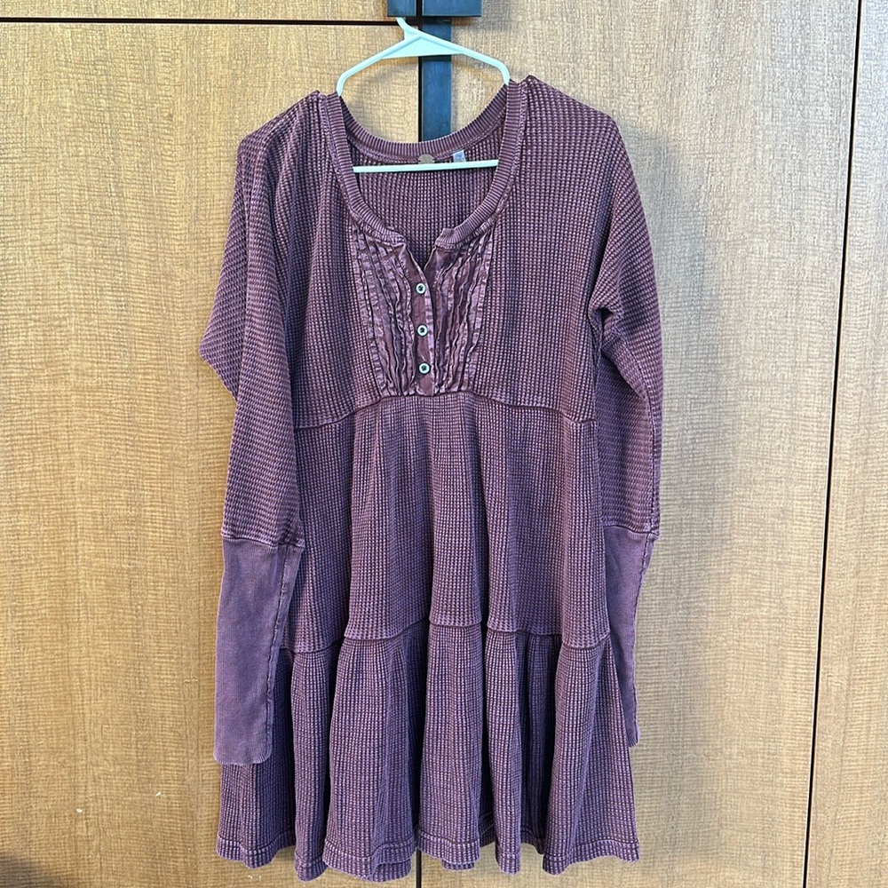 Long Sleeve Free People Short/Mid Dress